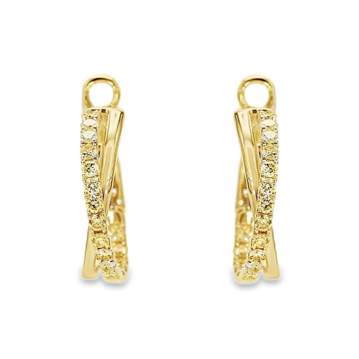 14k Yellow Gold 25 Mm Hoop Earrings 14k Yellow Gold 25 Mm Hoop Earrings