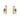 Mountz Collection Pear Yellow Diamond Two-Row Huggie Earrings in 18K Yellow Gold