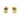 Mountz Collection Radiant Diamond Bezel Stud Earrings in 18K Yellow Gold