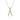 Mountz Collection “X” Pendant with Yellow and White Diamonds in 18K White and Yellow Gold