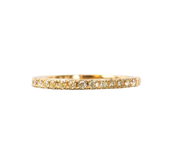 Mountz Collection Yellow Diamond Wedding Band in 18K Yellow Gold