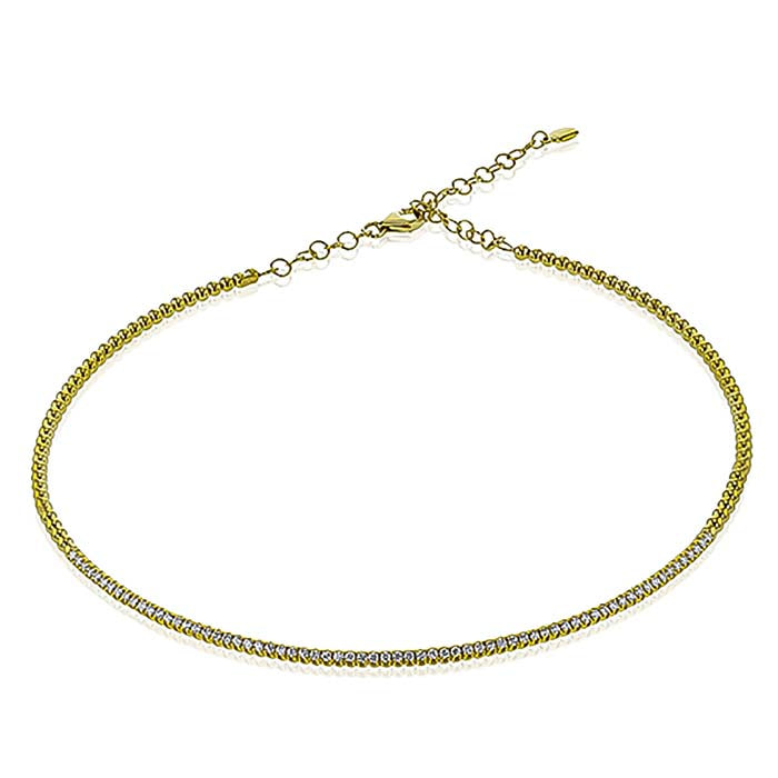 Simon G. Diamond Choker Necklace in 18K Yellow Gold