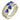 Simon G. Five-Row Sapphire and Diamond Ring in 18K White and Yellow Gold