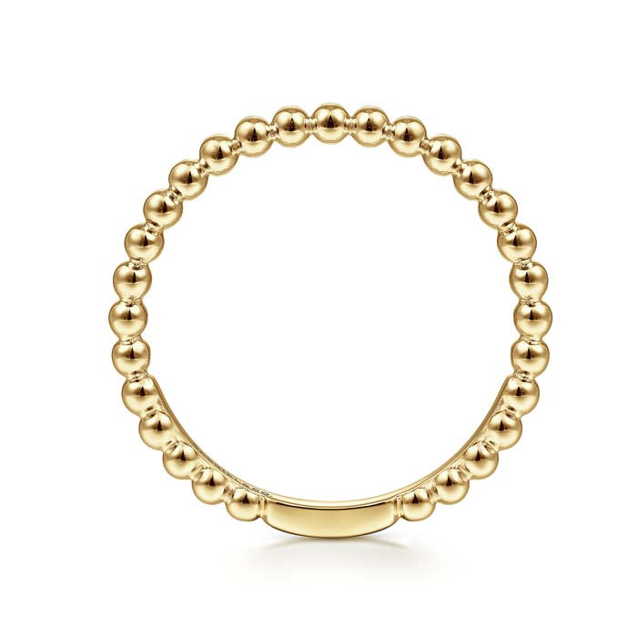 Gabriel & Co. Open Diamond Tipped Stackable Ring in 14K Yellow Gold