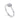Gabriel & Co. White Sapphire and Diamond Halo Promise Ring in 14K White Gold
