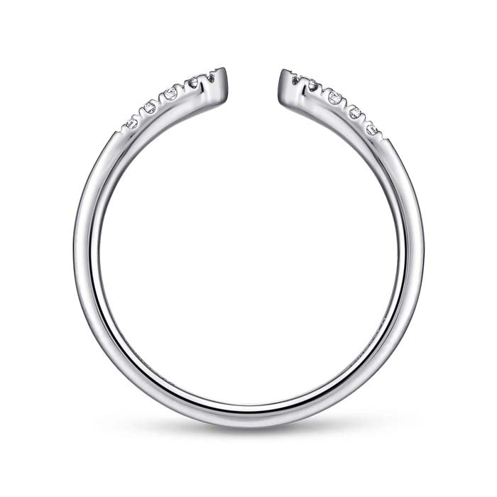 Gabriel & Co. Split Diamond Stackable Ring in 14K White Gold