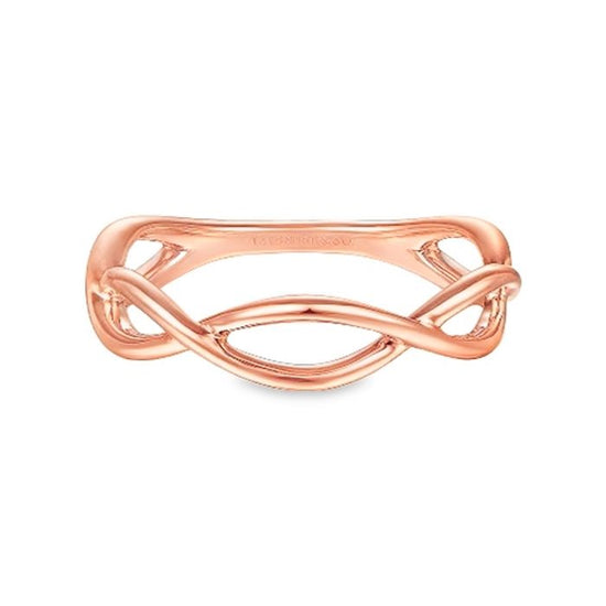 Gabriel & Co. Twisted Stackable Ring in 14K Rose Gold