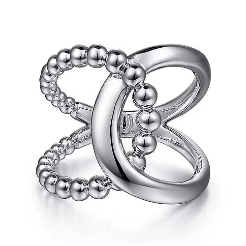 Gabriel & Co. Bujukan Interlocking Ring in Sterling Silver