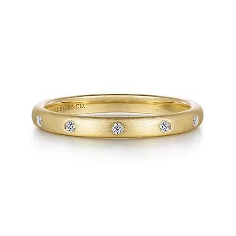 Gabriel & Co. Diamond Stackable Ring in 14K Yellow Gold