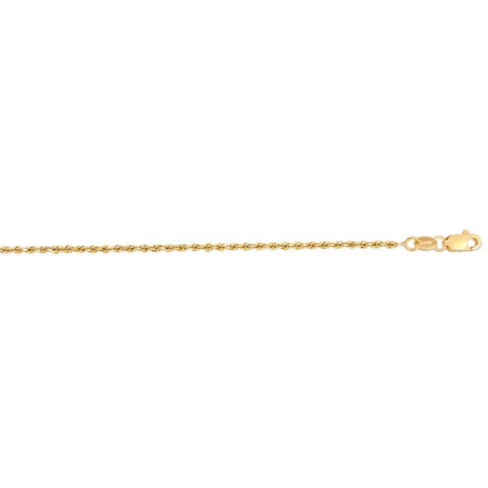 Mountz Collection 18" Rope Chain in 14K Yellow Gold