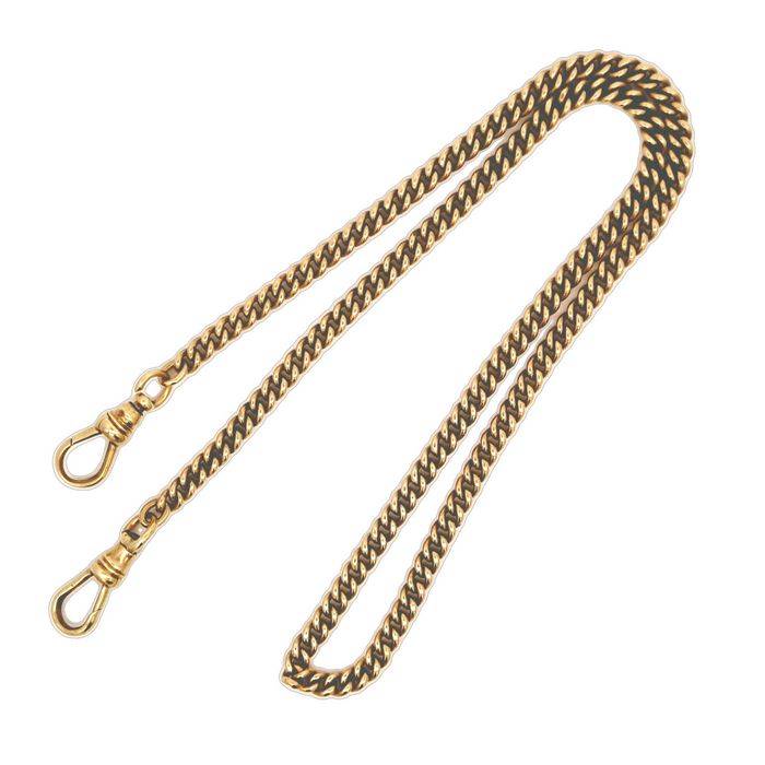 Estate 16" Watch Chain in 14K Yellow Gold