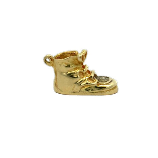 Estate Baby Shoe Charm in 14K Yellow Gold