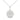 Estate Floral Milgrain Openwork Pendant in 14K White Gold