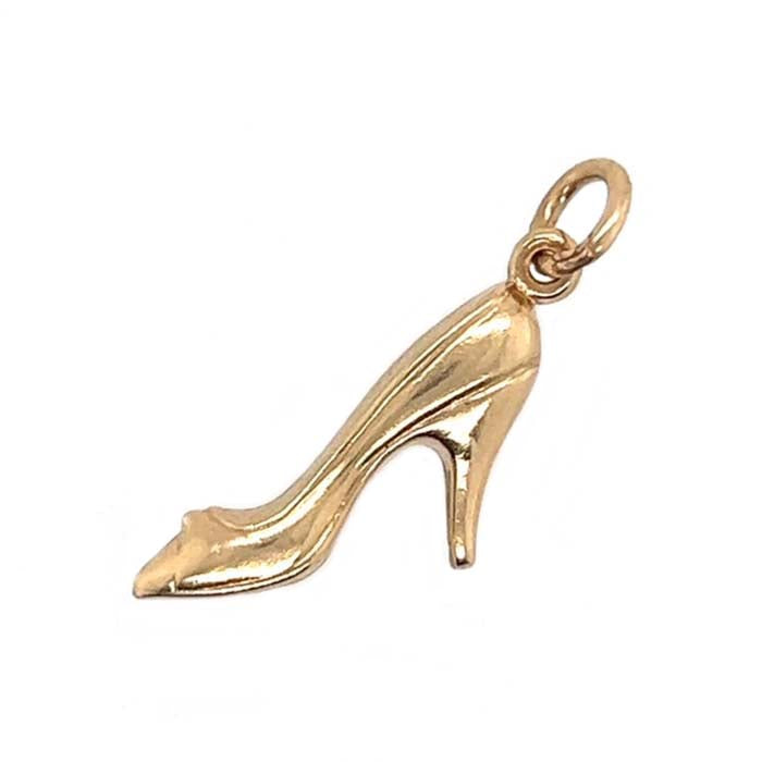 Estate High Heel Charm in 14K Yellow Gold