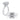 A. Jaffe 3CT Center Cathedral Hidden Halo Engagement Ring Semi-Mounting in Platinum