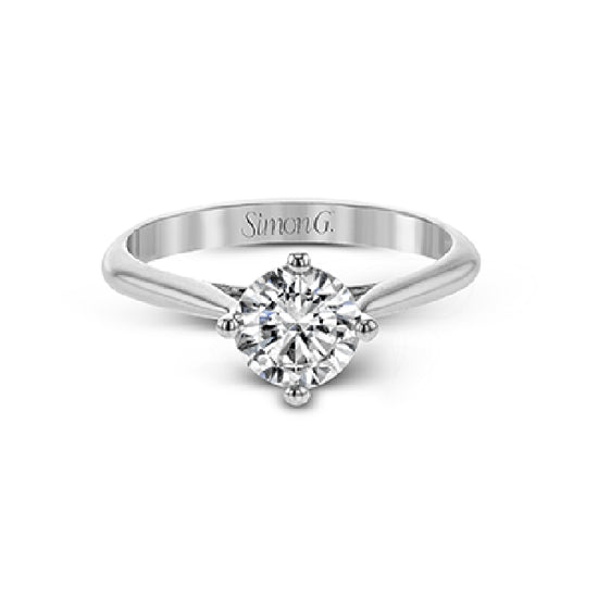 Simon G. Solitaire Engagement Ring Mounting in 18K White Gold