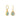 Lika Behar “My World” Aquaprase Drop Earrings in 22K Yellow Gold