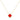 Mountz Collection Coral Clover Pendant in 14K Yellow Gold