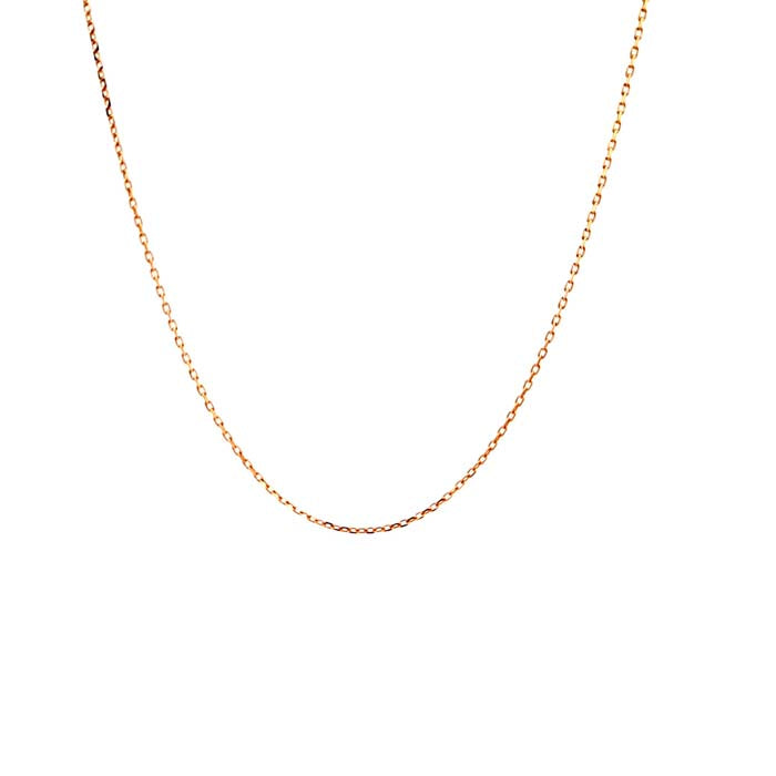 Estate Cable Link Chain in 14K Yellow Gold