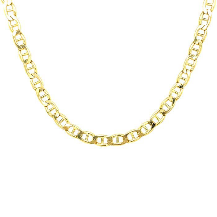 Estate 20" Mariner's Link Chain in 14K Yellow Gold