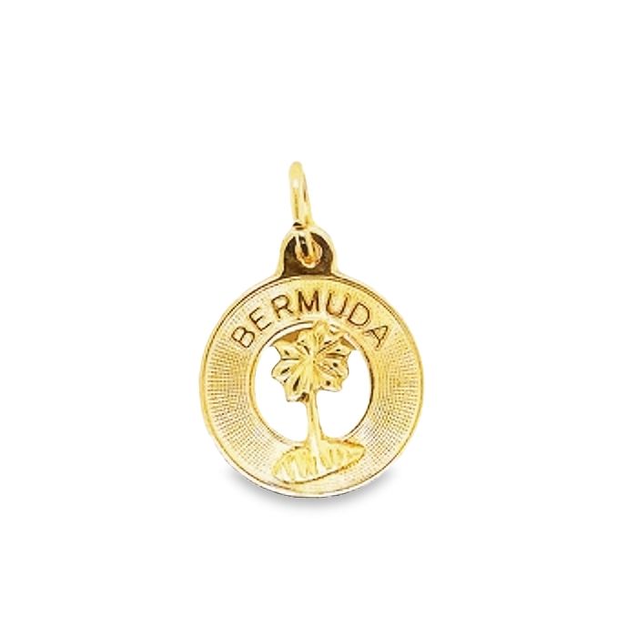 Estate Bermuda Charm Pendant in 14K Yelliow Gold