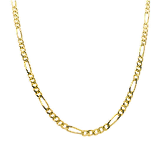 Estate Figaro Link Chain in 14K Yellow Gold