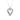 Estate Diamond Heart Pendant with Rope Chain in 10K White Gold