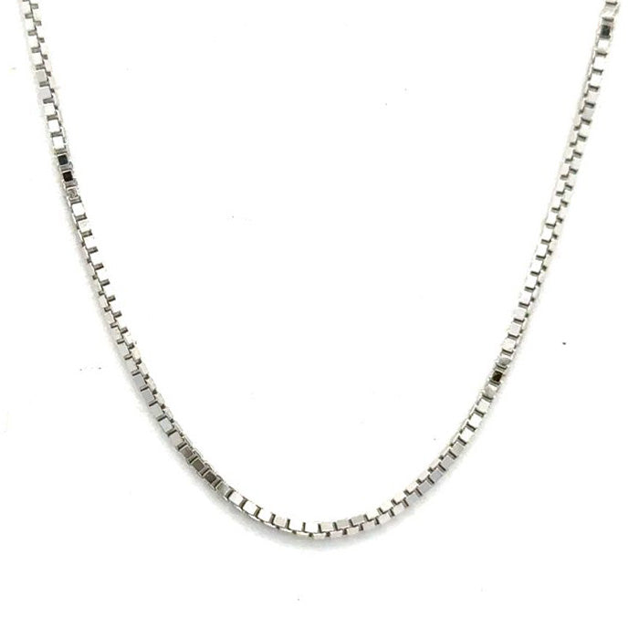 Estate 16" Box Chain in 14K White Gold