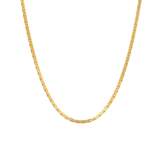 Estate 20" Boston Link Chain in 14K Yellow Gold