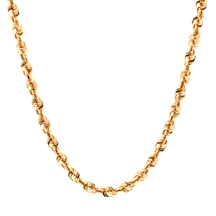 Estate 20" Rope Chain in 14K Yellow Gold