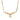 Estate Panther Link Chain Necklace with Heart in 14K Yellow Gold