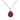 Estate Ippolita Raspberry Mini Teardrop "Wonderland" Pendant in Sterling Silver