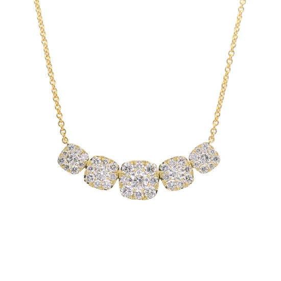 Mountz Collection Diamond Necklace in 14K Yellow Gold