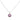 Estate Cushion Amethyst Pendant with Diamond Border in 14K White Gold