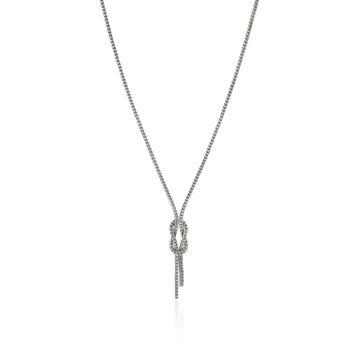 John Hardy Love Knot Y Necklace in Sterling Silver