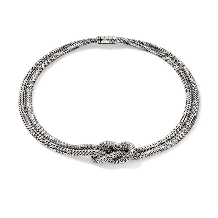 John Hardy 16" Love Knot Necklace in Sterling Silver, 5MM