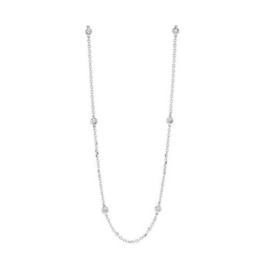 Mountz Collection 3/4CT Diamond by the Yard Necklace in 14K White Gold