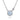 Gabriel & Co. Aquamarine and Diamond Bezel Station Necklace in Sterling Silver