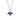 Gabriel & Co. Floral Sapphire and Diamond Pendant Necklace in 14K White Gold