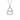 Gabriel & Co. Bujukan White Sapphire Pendant Necklace in Sterling Silver