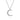 Gabriel & Co. Diamond Crescent Moon Pendant in 14K White Gold