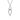 Gabriel & Co. Bujukan White Sapphire Interlocking Teardrop Pendant Necklace in Sterling Silver