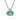 Gabriel & Co. Bujukan Octagon Blue Topaz Pendant Necklace in Sterling Silver and 14K Yellow Gold
