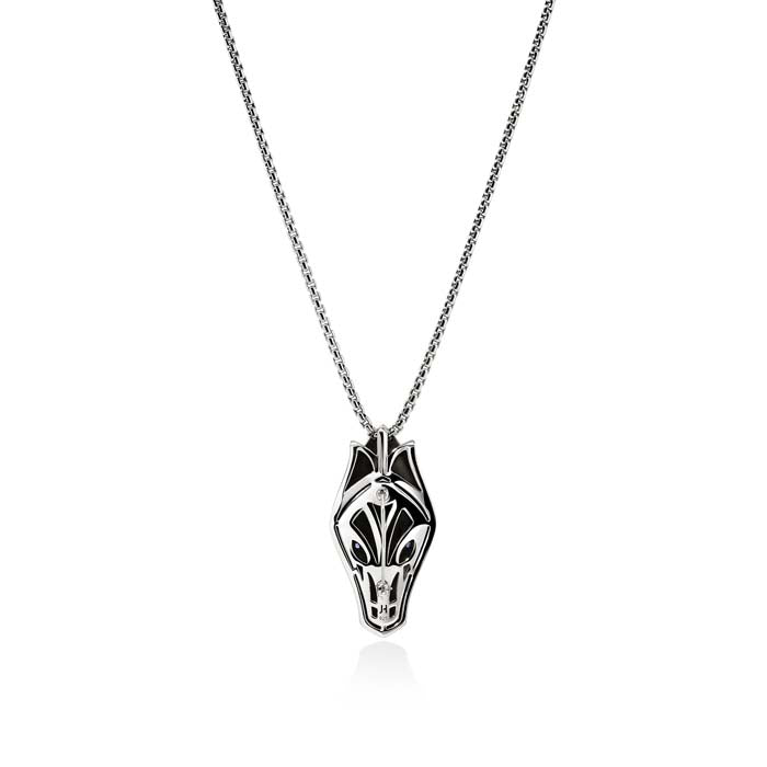 John Hardy Naga Pendant Necklace/Convertible Lapel Pin in Sterling Silver