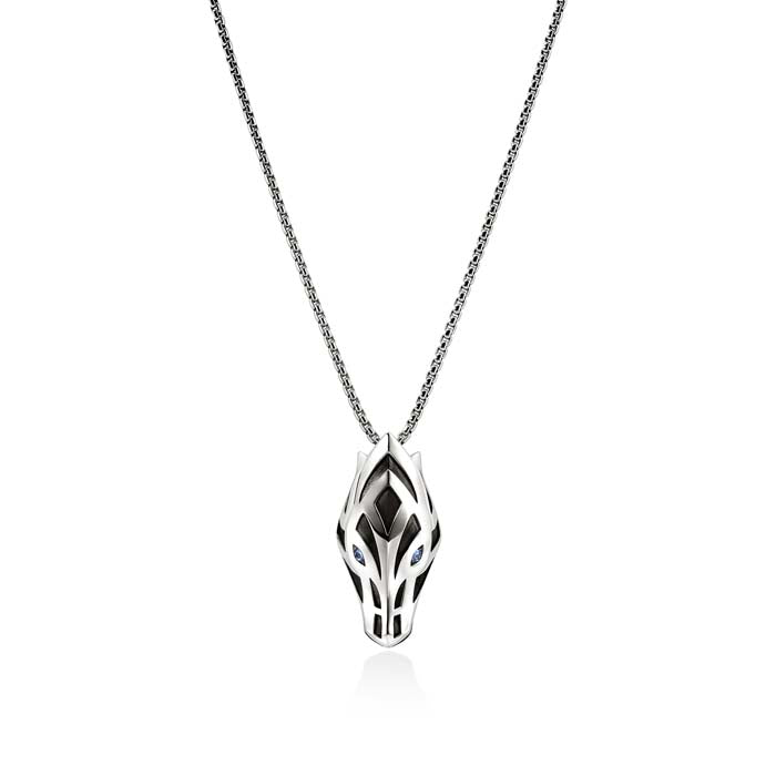 John Hardy Naga Pendant Necklace/Convertible Lapel Pin in Sterling Silver