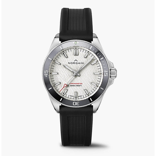 NORQAIN 40mm Neverest Glacier Automatic Watch with White Dial in Stainless Steel