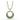 Fana Always and Forever Emerald and Diamond Circle Pendant in 14K Yellow Gold