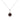 Mountz Collection 8MM Round Garnet and Diamond Halo Pendant in 14K White Gold