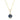 Mountz Collection Iolite and Diamond Pendant Necklace in 14K Yellow Gold