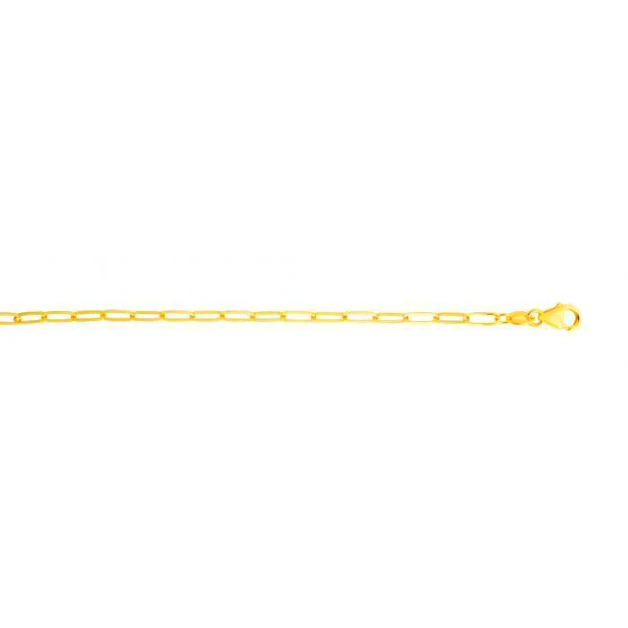 Mountz Collection Paperclip Link Bracelet in 14K Yellow Gold